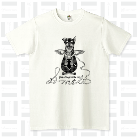 Chihuahua Smile FRUIT OF THE LOOM Tシャツ(4.8オンス)