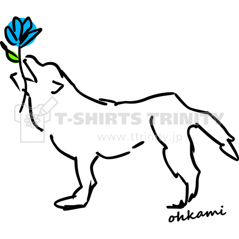 ohkami お花ブルー