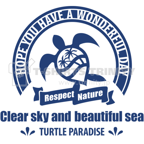 sea turtle #02 バックプリント