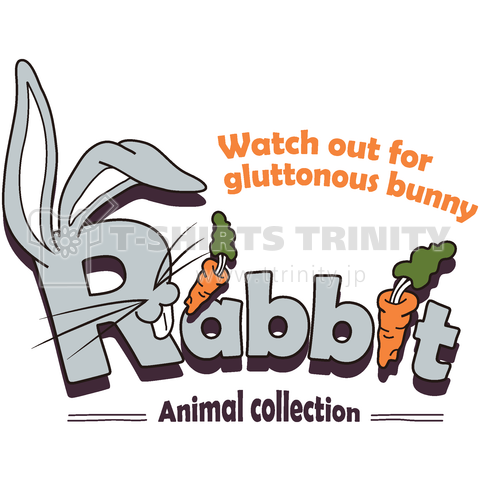 Rabbit 食いしん坊のウサギに注意!(背面