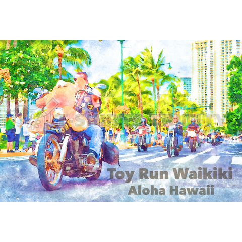 Toy Run Waikiki/バックプリント