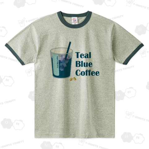 アイスコーヒーをどうぞ リンガーTシャツ(6.2オンス)