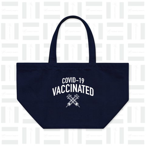 ワクチン接種済(COVID-19 VACCINATED)白