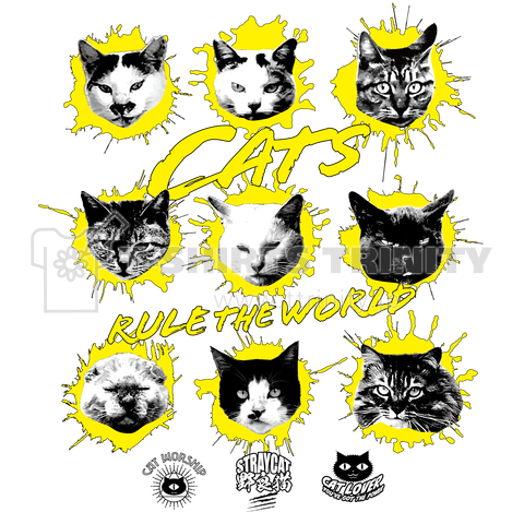猫が世界を支配する9FACES(黄)