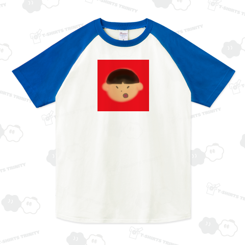 怒るとこわいトオルくん ラグランTシャツ(5.6オンス)