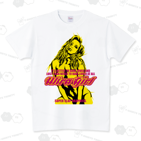 Ultra Girl #03 yellow スタンダードTシャツ(5.6オンス)