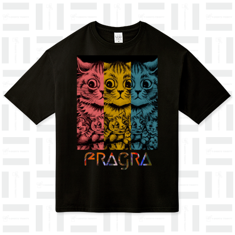 FRAGRA CAT T ビッグシルエットTシャツ(5.6オンス)