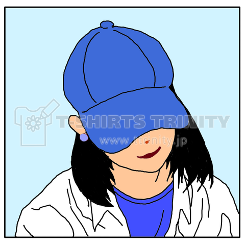 CAP GIRL blue white