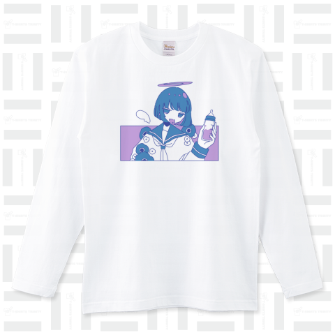 ほにゅ～瓶 ロングTシャツ(5.6オンス)