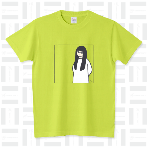 白い服の女の子 スタンダードTシャツ(5.6オンス)