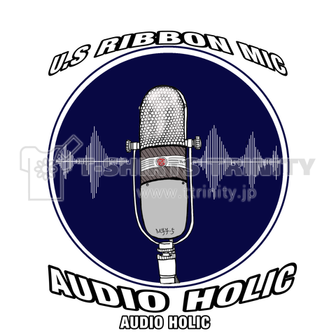 両面)AUDIO HOLICロゴVU&U.S. RIBBON MIC