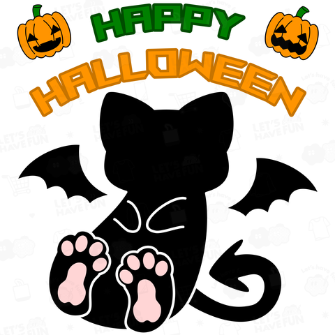 ハロウィンねこうもり