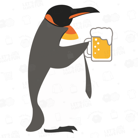 【ワンポイント】ペンギンとビール