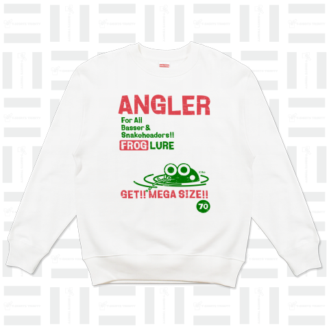 ANGLER FROG フロッグルアーTシャツ1-ビンテージ風