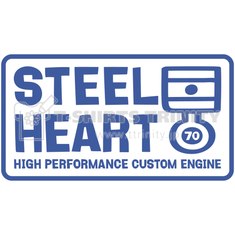 Steel Heart デフォルメ ピストンリング3 デザインtシャツ通販 Tシャツトリニティ