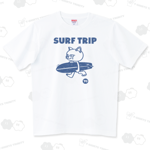 SURF TRIP 〜ネコフレンズ〜ビンテージ風かすれ柄2