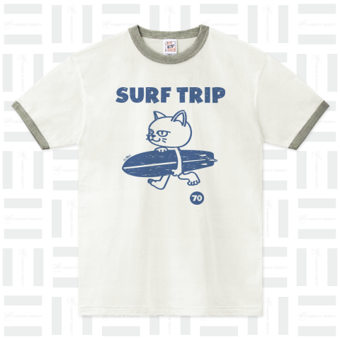SURF TRIP 〜ネコフレンズ〜ビンテージ風かすれ柄2