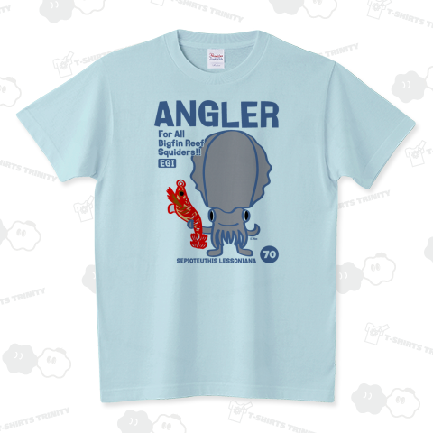 ANGLER 〜餌木 アオリイカ〜 スタンダードTシャツ(5.6オンス)