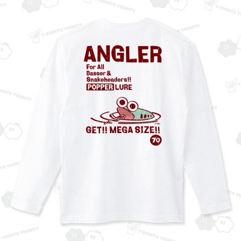 ANGLER POPPER ポッパールアーTシャツ1-ビンテージ風