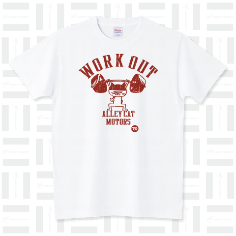 ALLEY CAT MOTORS〜古着風WORK OUT(筋トレ)デザイン〜