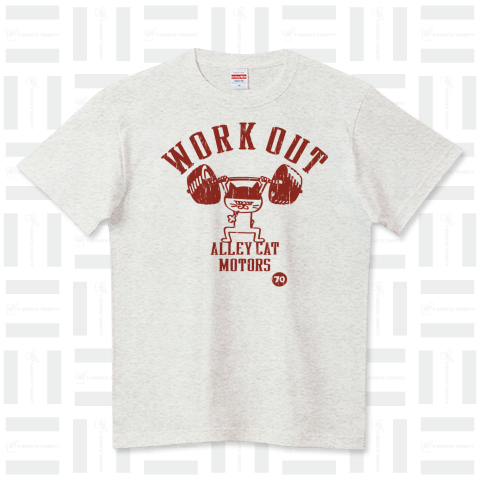 ALLEY CAT MOTORS〜古着風WORK OUT(筋トレ)デザイン〜