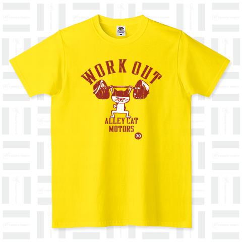 ALLEY CAT MOTORS〜古着風WORK OUT(筋トレ)デザイン〜