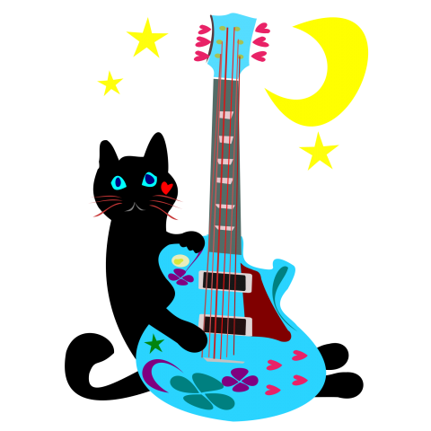 ネコとギター