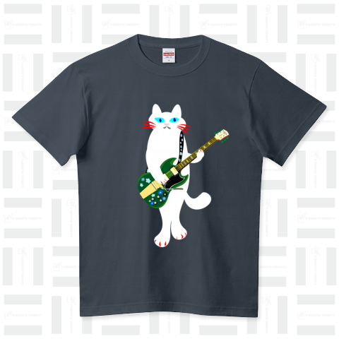 シロネコギター 2020Revised ハイクオリティーTシャツ(5.6オンス)