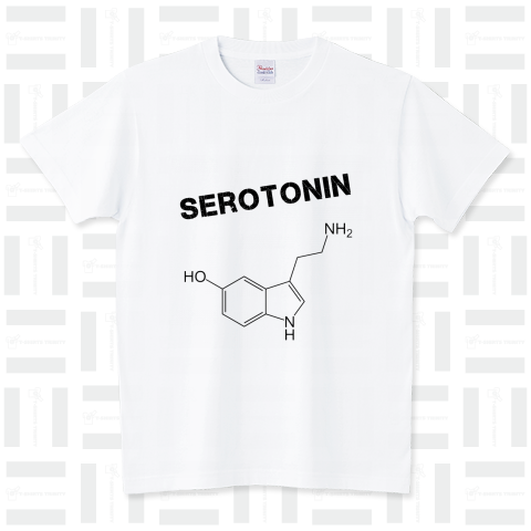 セロトニン構造式Tシャツ