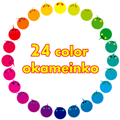 24色オカメインコ