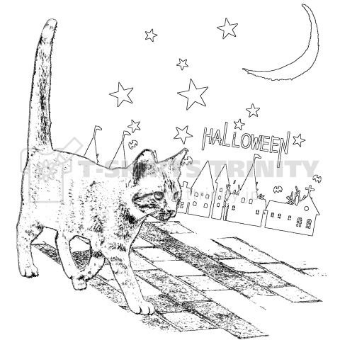 Cat in Halloween