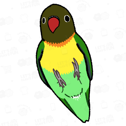 キエリクロボタンインコ