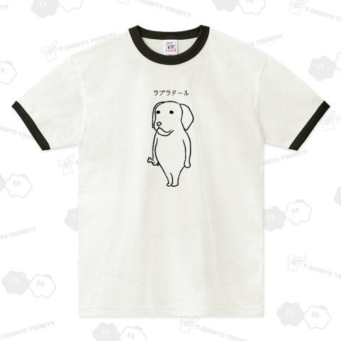 ラブラドール（リンガーTシャツ）|デザインTシャツ通販【Tシャツ