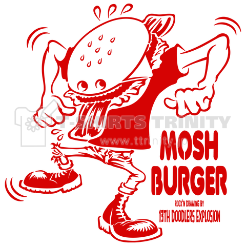 MOSH BURGER by 13th Doodlers Explosion (RED)