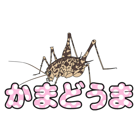 カマドウマTシャツ 水玉ピンクバージョン