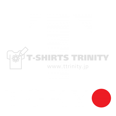 東京Tシャツ ホワイトホワイト