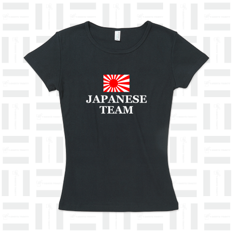 ジャパニーズチームTシャツ英語旭日旗(白鵬モンゴリアンチームに負けるな!相撲)