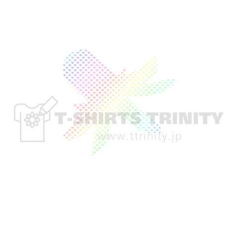 Dot T ドット柄tシャツ ハートドットタコさんウインナー グラデーションバージョン デザインtシャツ通販 Tシャツトリニティ