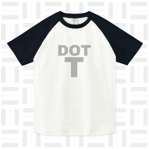 DOT.T ドット柄Tシャツ(ハートドットロゴ)ブラックバージョン