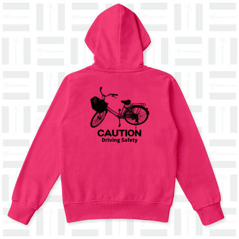 2019自転車ロードバイクTシャツ(黒ママチャリバージョン)