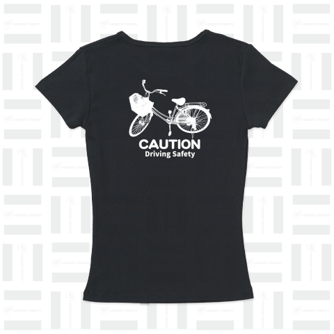 2019自転車ロードバイクTシャツ(白ママチャリバージョン)