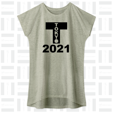 2021東京Tシャツ黒縦バージョン