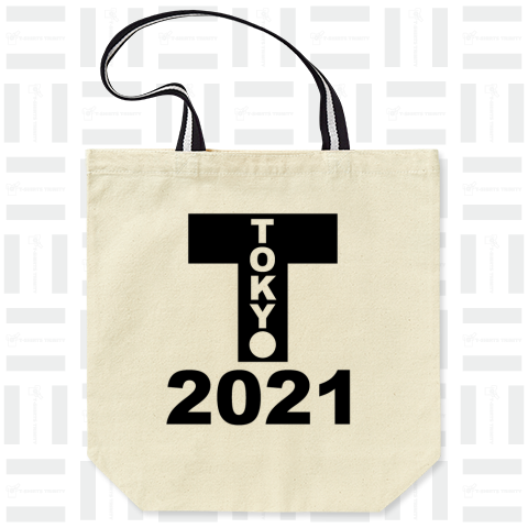 2021東京Tシャツ黒縦バージョン