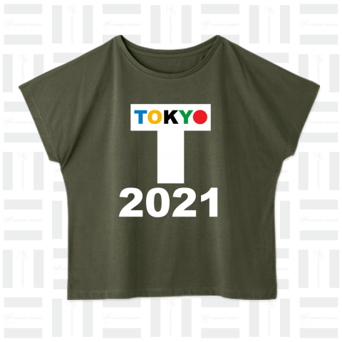 2021東京Tシャツ、カラー横バージョン