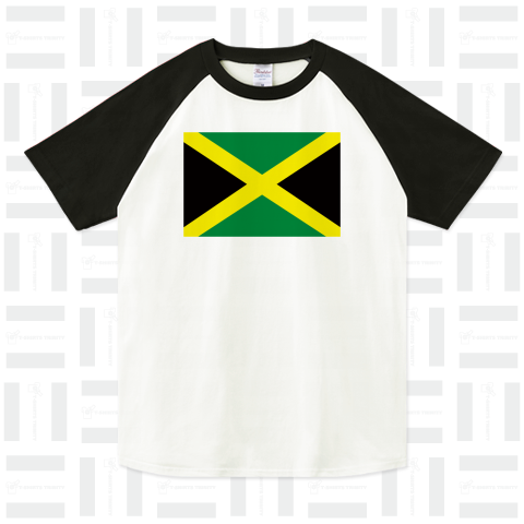 旧ジャマイカ国旗 --jamaica--    {・国旗・flag,フラッグ,シンプル,ボーダー,カラフル,図形,地図,イベント,野球,サッカー,レゲエ,線,模様,星柄,時事,政治・}