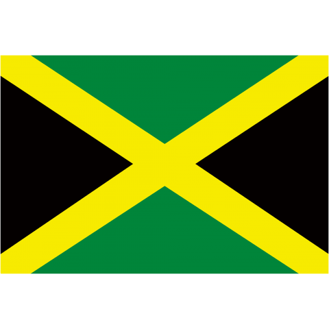 旧ジャマイカ国旗 Jamaica 国旗 Flag フラッグ シンプル ボーダー カラフル 図形 地図 イベント 野球 サッカー レゲエ 線 模様 星柄 時事 政治 デザインtシャツ通販 Tシャツトリニティ