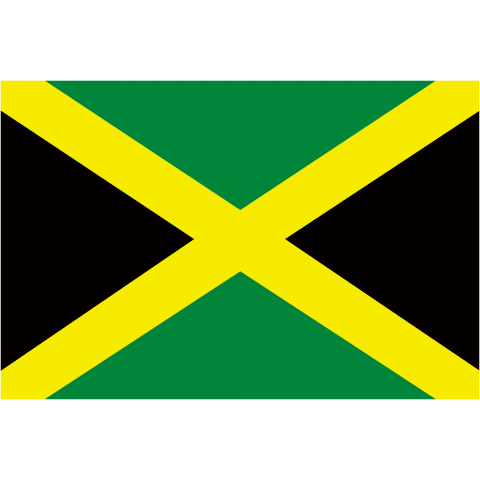 旧ジャマイカ国旗 --jamaica--    {・国旗・flag,フラッグ,シンプル,ボーダー,カラフル,図形,地図,イベント,野球,サッカー,レゲエ,線,模様,星柄,時事,政治・}