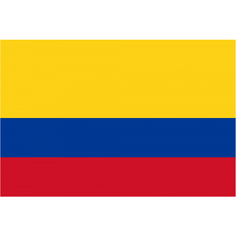 コロンビア--Colombia--    {・国旗,flag,フラッグ,シンプル,ボーダー,カラフル,図形,ドット,地図,イベント,野球,サッカー,記号,線,模様,柄,時事,政治・}