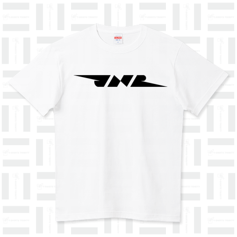 JNR-Japanese National Railways- {電車 乗り物 JR flag 可愛い Tシャツ シンプル 地図 模様 地球 デザイン 交通 日本 文字 柄 記号 線 マーク