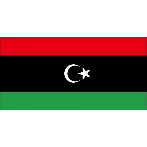 リビア--Libya--    {・国旗,flag,フラッグ,シンプル,ボーダー,カラフル,図形,ドット,地図,イベント,野球,サッカー,記号,線,模様,星柄,時事,政治・}